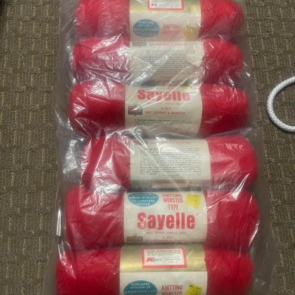 Sayelle Red Yarn for Creative Crafting